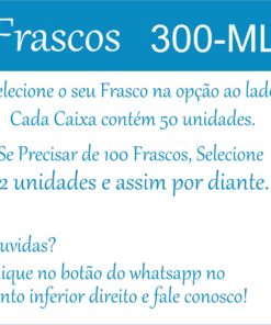 Frascos 300 ml de varias cores e modelo