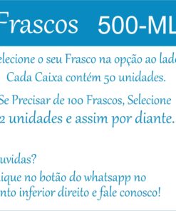 Frascos 500 ml de varias cores e modelos