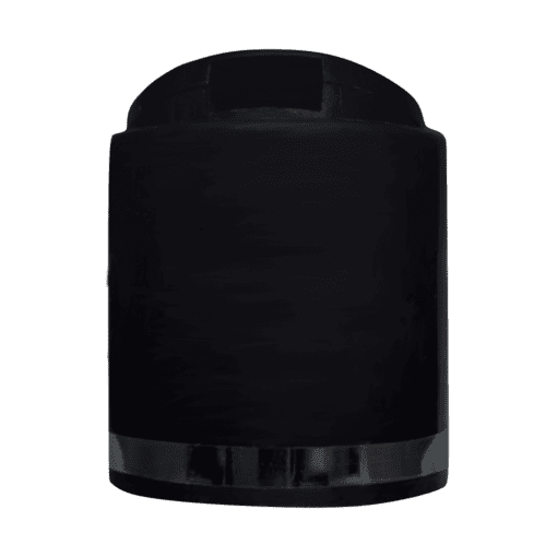 Tampas 28/410 - Caixa com 50 tampas - 34-Disk Top Preta com Filete Prata