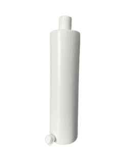 Frasco de 1000ml Branco com Tampa 28-410 Branca e Batoque de Vedação Branca para Cosméticos