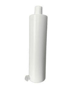 Frasco de 1000ml Branco com Tampa 28-410 Branca e Batoque de Vedação Natural para Cosméticos