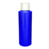 Frasco 120ml azul pérola com tampa flip-top branca