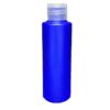 Frasco 120ml azul pérola com tampa flip-top natural