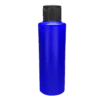 Frasco 120ml azul pérola com tampa flip-top preta