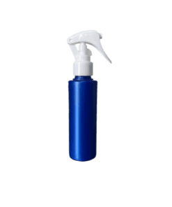Frasco 120ml azul pérola com válvula pump 24/410 preta