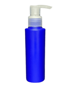 Frasco 120ml azul pérola com válvula pump natural