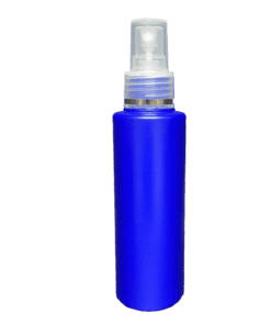 Frasco 120ml azul pérola com válvula spray natural