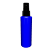 Frasco 120ml azul com válvula spray preta
