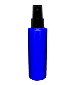 Frasco 120ml azul com válvula spray preta