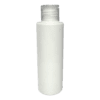 Frasco 120ml branco leitoso com tampa flip-top natural