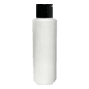 Frasco 120ml branco leitoso com tampa flip-top preta