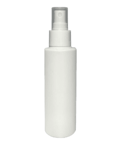 Frasco 120ml branco leitoso com válvula spray branca