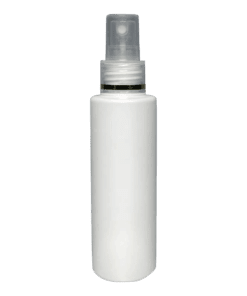 Frasco 120ml branco leitoso com válvula spray natural
