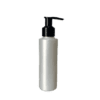 Frasco 120ml branco pérola com válvula pump 24/410 preta
