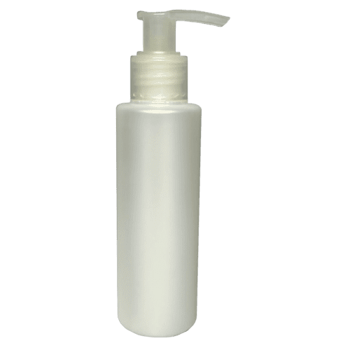 Frasco 120ml branco pérola com válvula pump natural