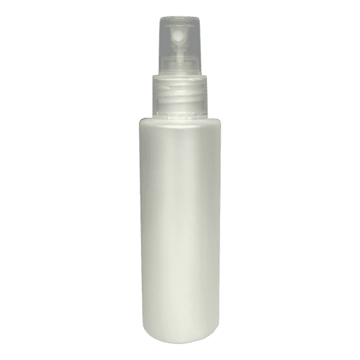 Frasco 120ml branco pérola com válvula spray natural