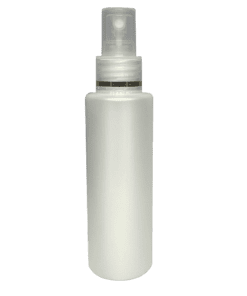 Frasco 120ml branco pérola com válvula spray natural