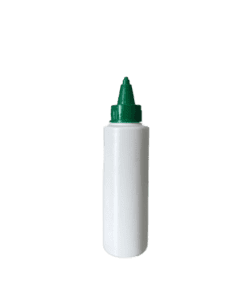 Frasco 120ml branco com bico aplicador verde