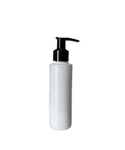 Frasco 120ml Branco com Válvula Pump 24/410 Preta