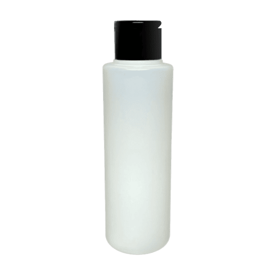 Frasco 120ml natural com tampa flip-top preta