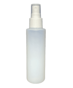 Frasco 120ml natural com válvula spray branca