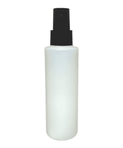 Frasco 120ml natural com válvula spray preta