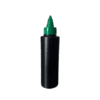 Frasco 120ml preto com bico aplicador verde