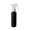 Frasco 120ml preto com válvula spray 24/410 branca