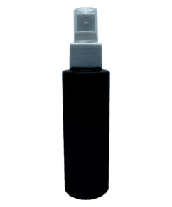 Frasco 120ml Preto com Válvula Spray Branca