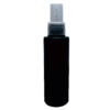 Frasco 120ml preto com válvula spray natural