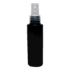 Frasco 120ml preto com válvula spray natural e filete