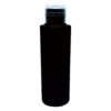 Frasco 120ml preto com flip-top natural