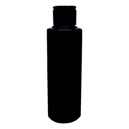 Frasco 120ml preto com flip-top preto