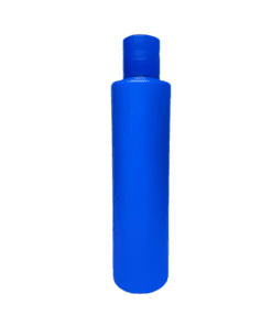 Frasco de 300ml para cosméticos, azul bic, com tampa azul