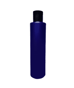 Frasco de 300ml para cosméticos, azul marinho, com tampa preta