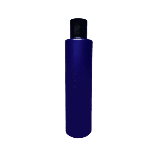 Frasco de 300ml para cosméticos, azul marinho, com tampa preta