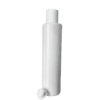 Frasco de 300ml para cosméticos, branco, com tampa branca 28/410 e batoque vedação branco