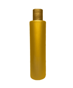 Frasco-300ml-Dourado-com-Tampa-Marrom-Perola