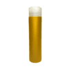 Frasco de 300ml para cosméticos, dourado, com tampa alta natural