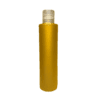 Frasco de 300ml para cosméticos, dourado, com tampa natural e moeda dourada