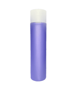 Frasco de 300ml para cosméticos, lilás, com tampa alta branca