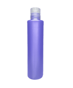 Frasco de 300ml para cosméticos, lilás, com tampa natural