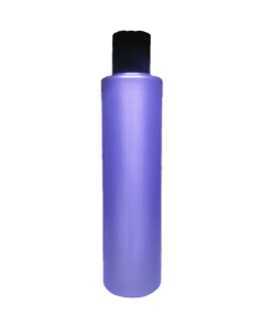 Frasco de 300ml para cosméticos, lilás, com tampa preta