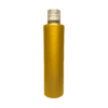 Frasco de 300ml para cosméticos, com tampa natural, fita e moeda dourada
