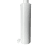 Frasco de 500ml branca com tampa 28-410 branca e batoque vedação branca