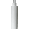 Frasco Cilíndrico de 300ml para cosméticos, branco leitoso, com válvula spray natural
