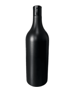 Frasco Girafa de 1000ml Preto com Tampa Preta para Cosméticos