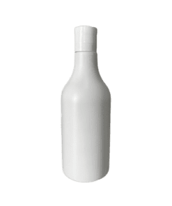 Frasco girafa de 500ml branco leitoso com tampa branca