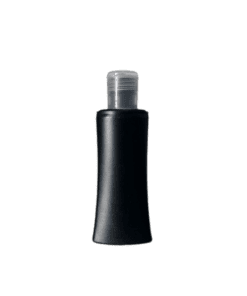 Frasco LA 120ml preto com tampa rosca 24/415 natural