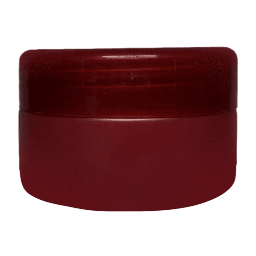 Pote de 90g Vermelho Escuro com Tampa Vermelho Escuro